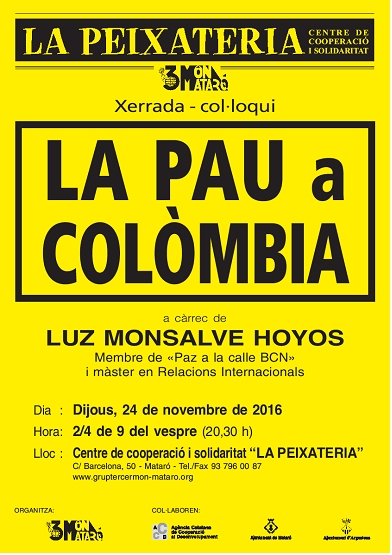 Xerrada-col·loqui “La Pau a Colòmbia”