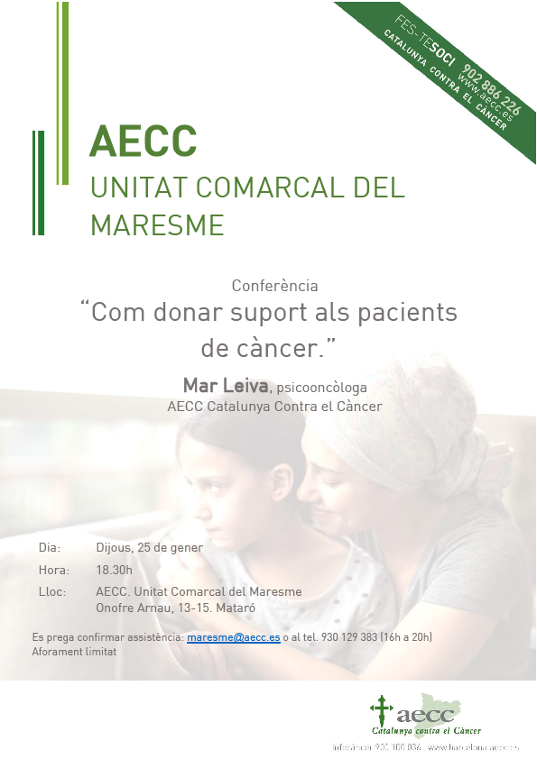 “Com donar suport als pacients de càncer”