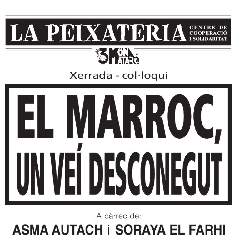 GRUP TERCER MÓN – MATARÓ: El Marroc, un veí desconegut