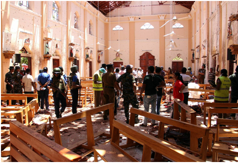 Comunicat de La Taula de  Diàleginterreligiós de Badalona davantdelsatemptats contraesglésies i hotels en Sri Lanca .
