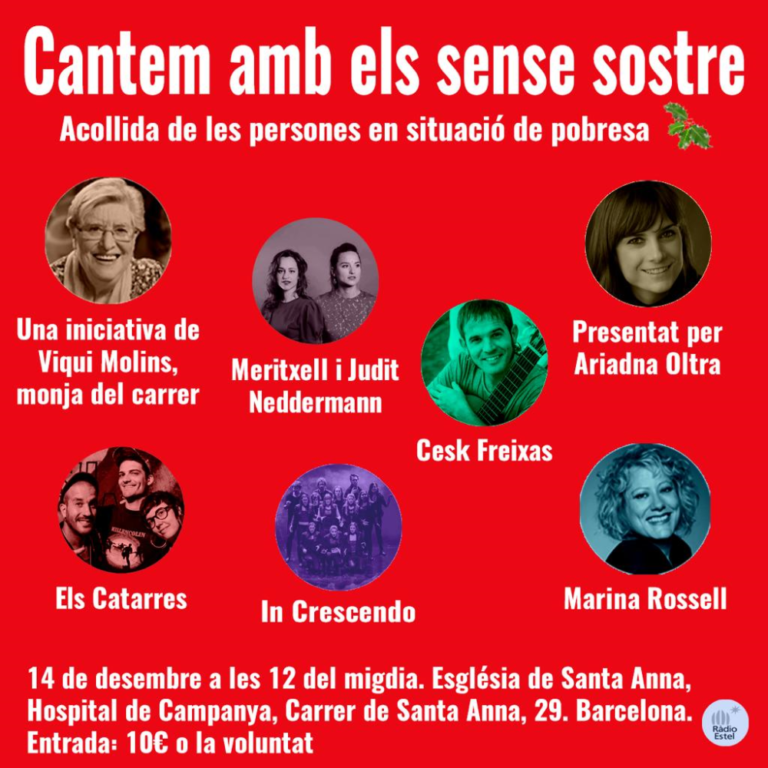 CANTEM AMB ELS SENSE SOSTRE dissabte 14 de desembre