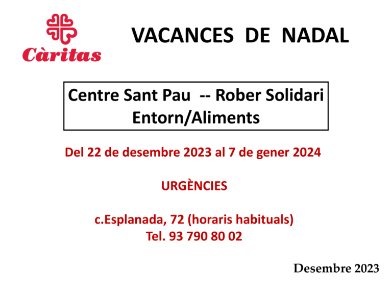 Vacances de Nadal